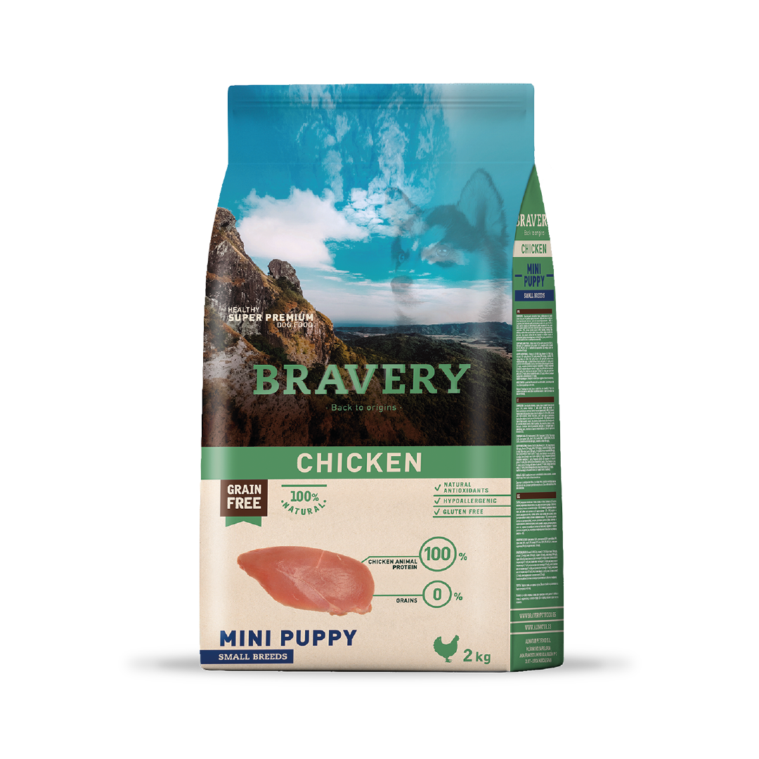 Bravery Perro Cachorro raza Pequeñas - Pollo